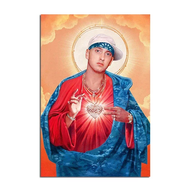 Super Rapper Em-ine-ms  Canvas Painting Music Star Wall Art