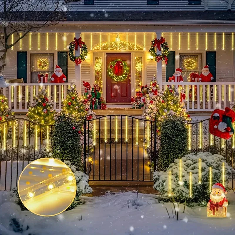 Solar Meteor Star Outdoor Fairy String Lights