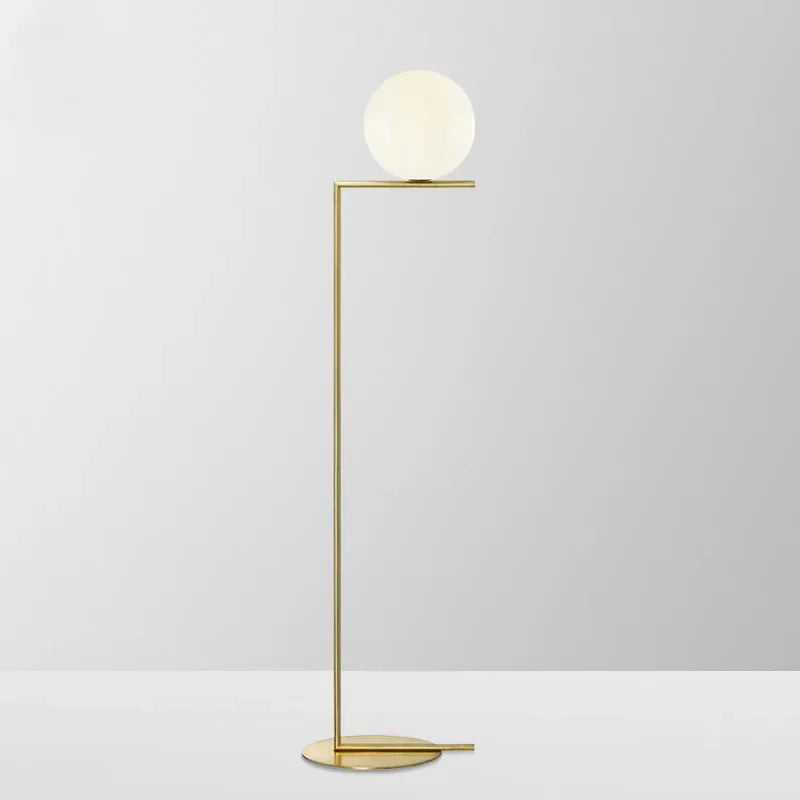 Nordic Glass and Gold Floor Lamp Ball Light