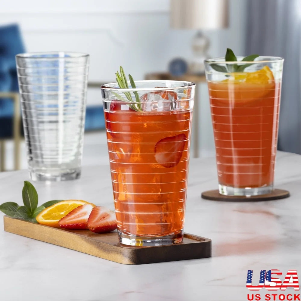 8-Piece Drinkware Set High-Quality, Stackable Durable Dishwasher Safe