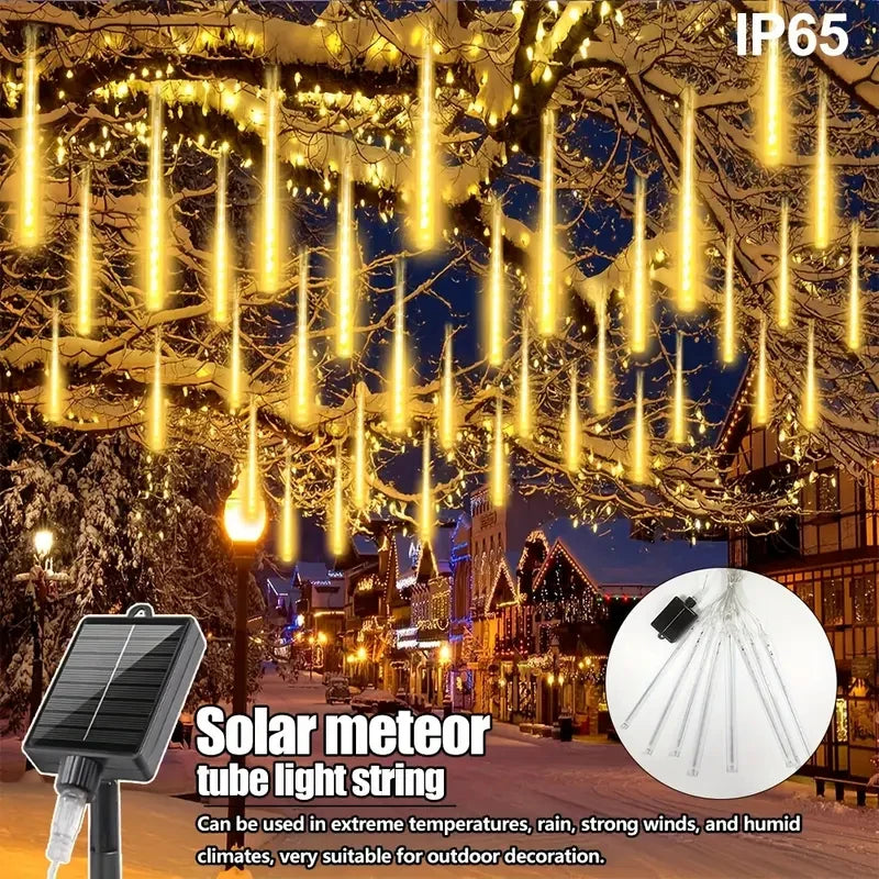 Solar Meteor Star Outdoor Fairy String Lights
