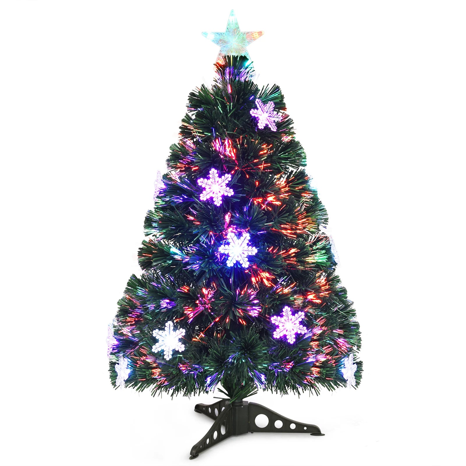 3/ 4/ 5/ 6 FT Fiber Optic Artificial Pre-Lit Christmas Tree