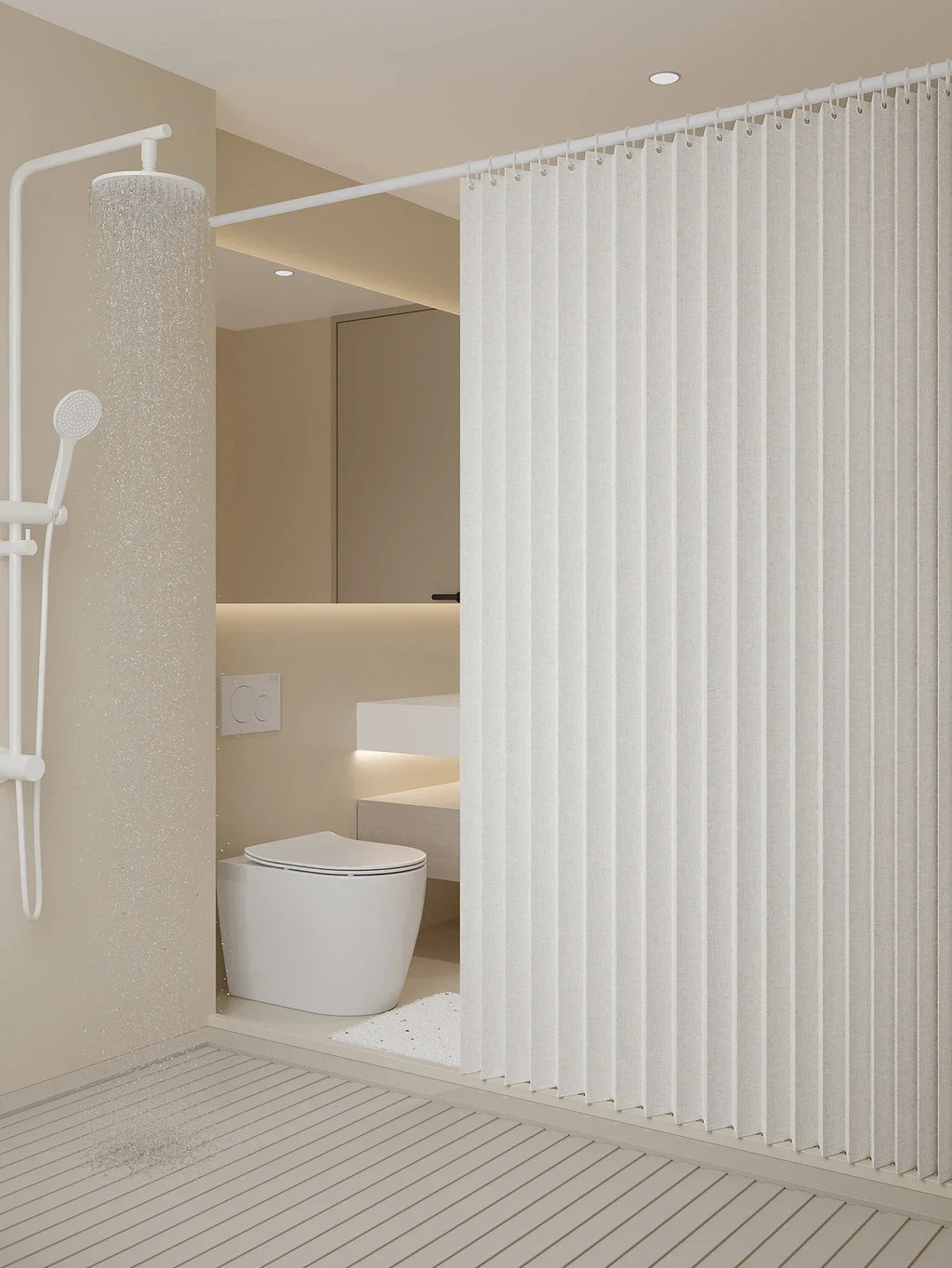 1PC  shower curtains are suitable for bathrooms, Folding, Haunted mansion