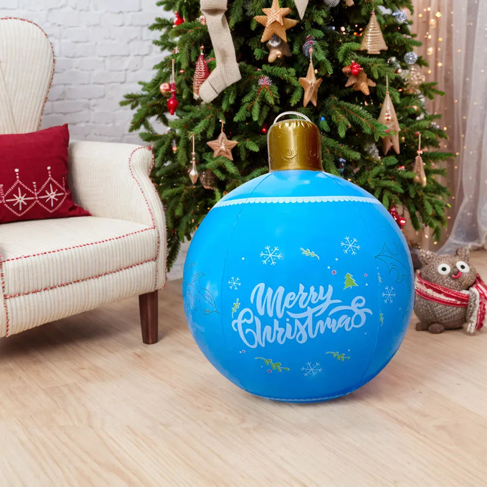 24 Inch PVC Inflatable Christmas Ball Outdoor Christmas Decorations New Years Christmas Ornaments Christmas Decorations Ball