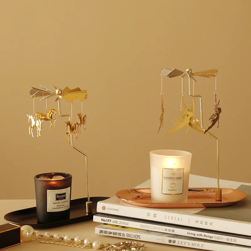 Rotating  European Windmill  Scented Candle Tray