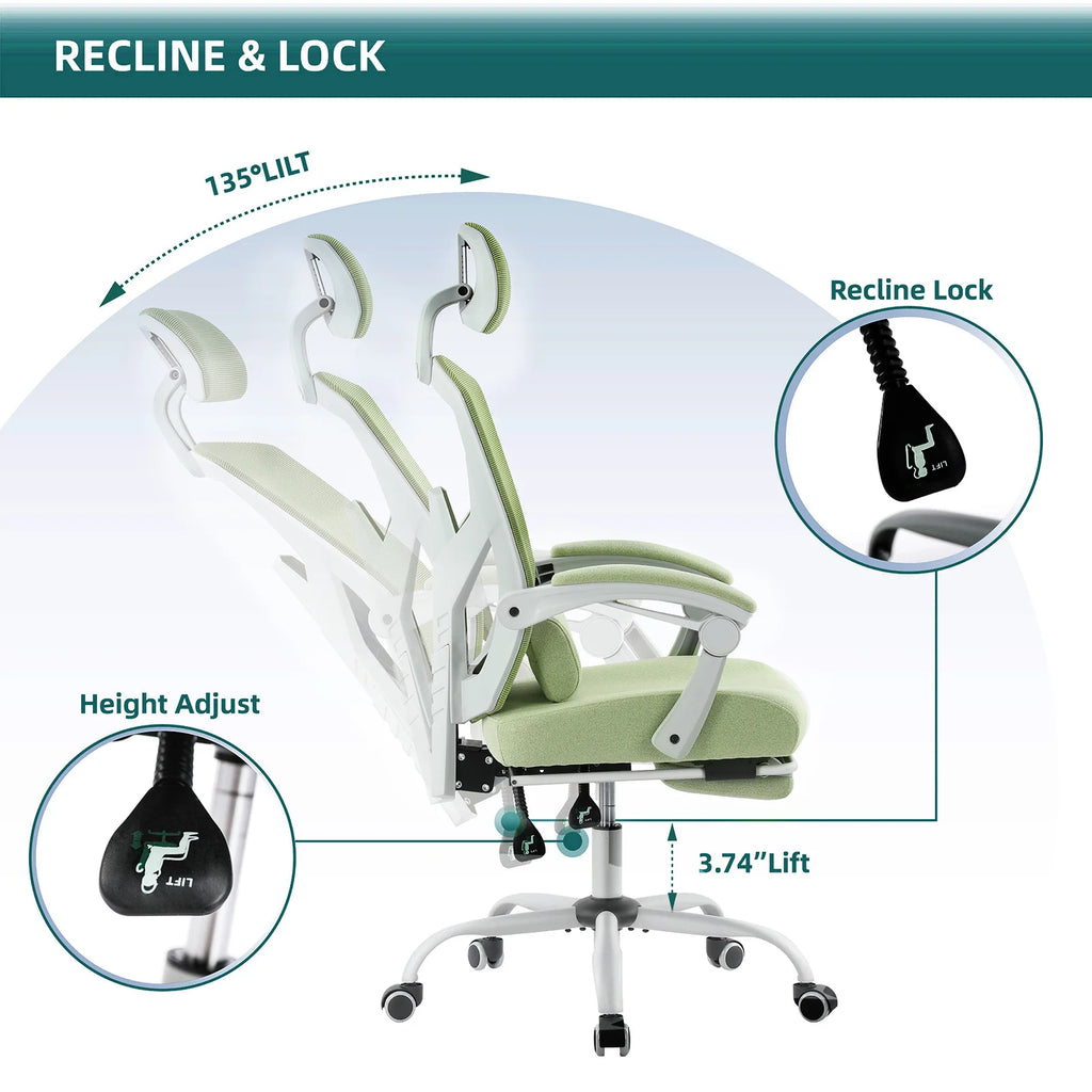 JHK Ergonomic Rocking Gaming Chair