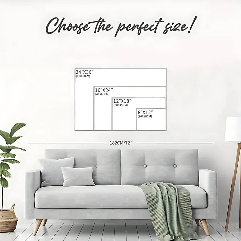 Framed colorful abstract birds and blooming tree watercolor canvas