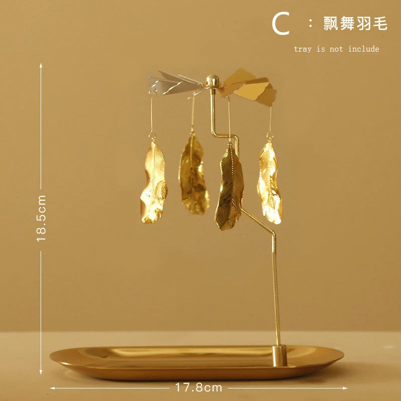 Rotating  European Windmill  Scented Candle Tray