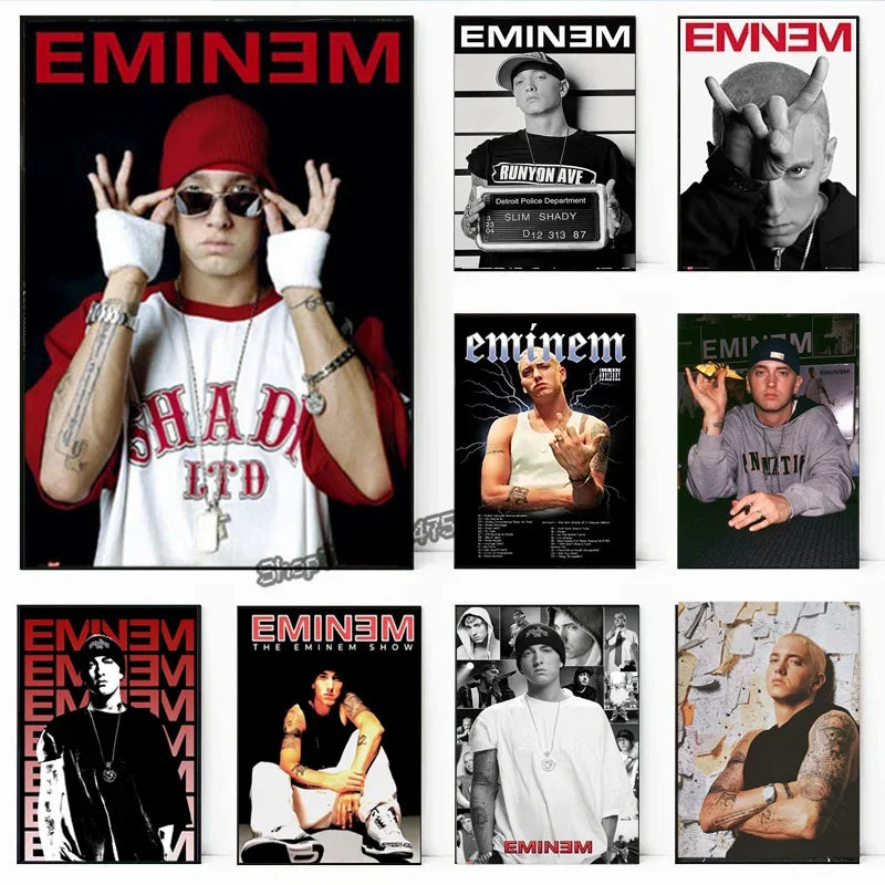 Super Rapper Em-ine-ms  Canvas Painting Music Star Wall Art