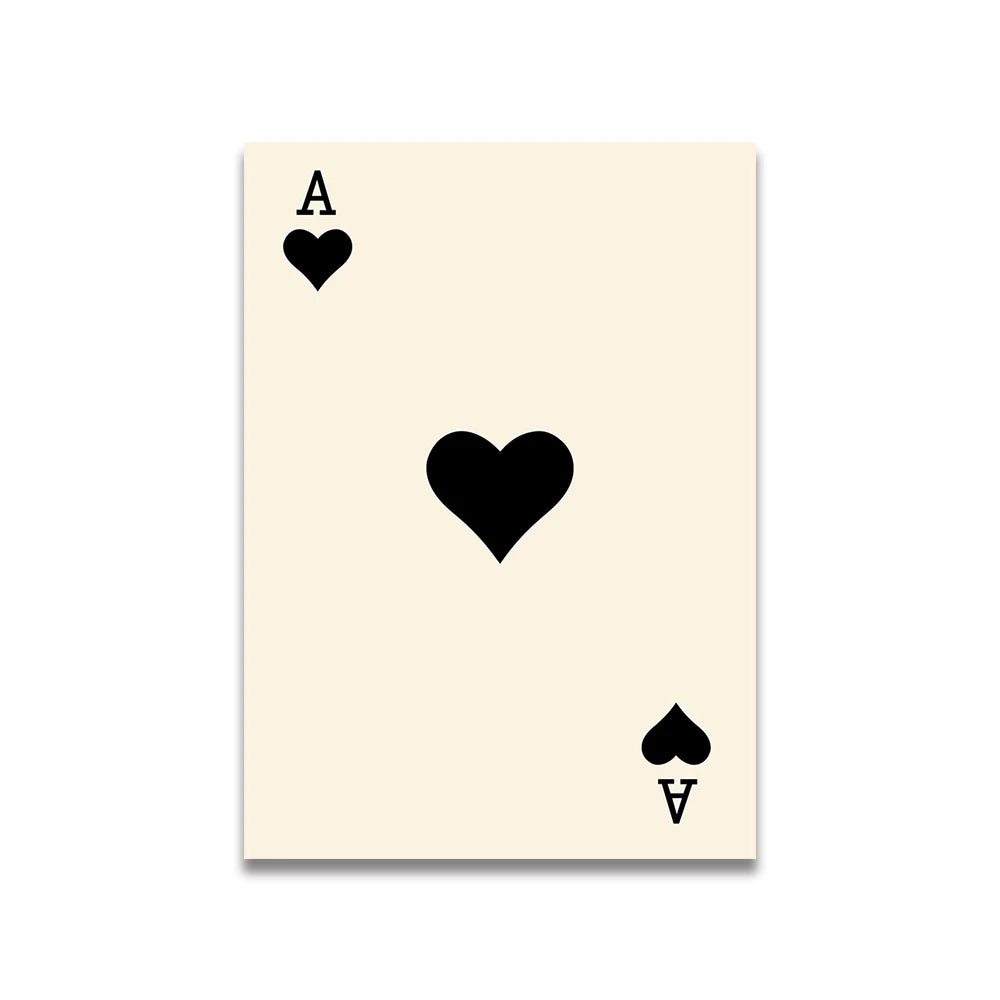 Simplicity Vintage Pink Cartoon Print Canvas Wall Art