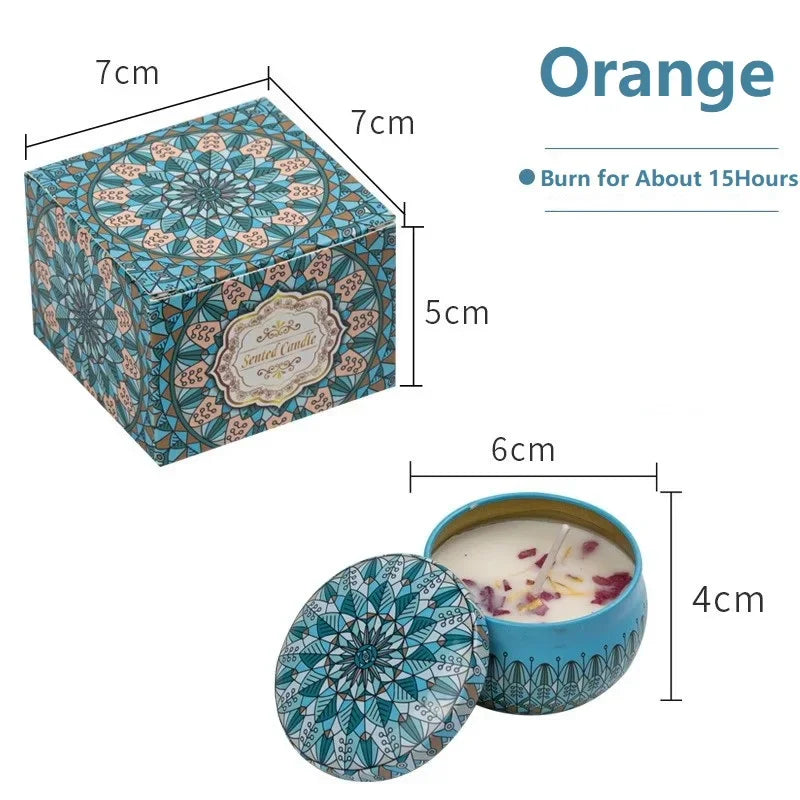 1/4PCS Vintage Soy Scented Candle Jars