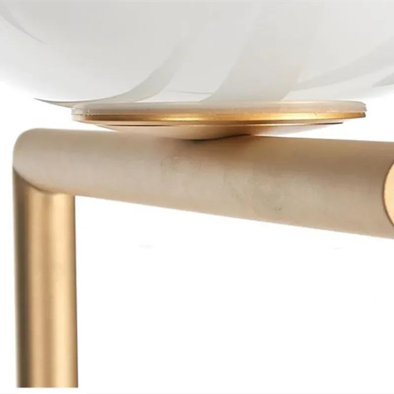 Nordic Glass and Gold Floor Lamp Ball Light