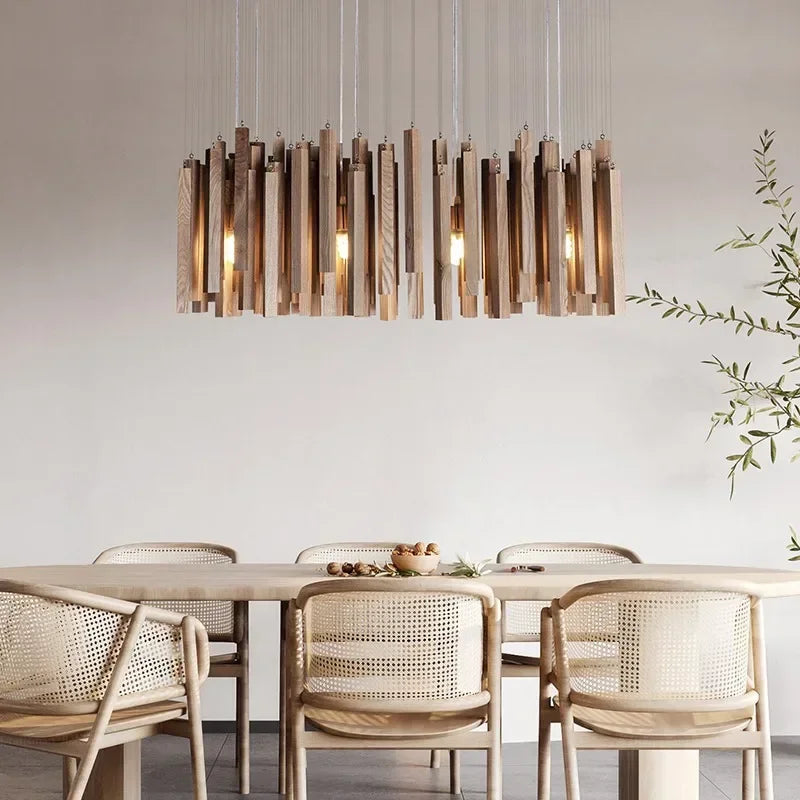 New Solid Wood Chandelier  Hanging Lamps