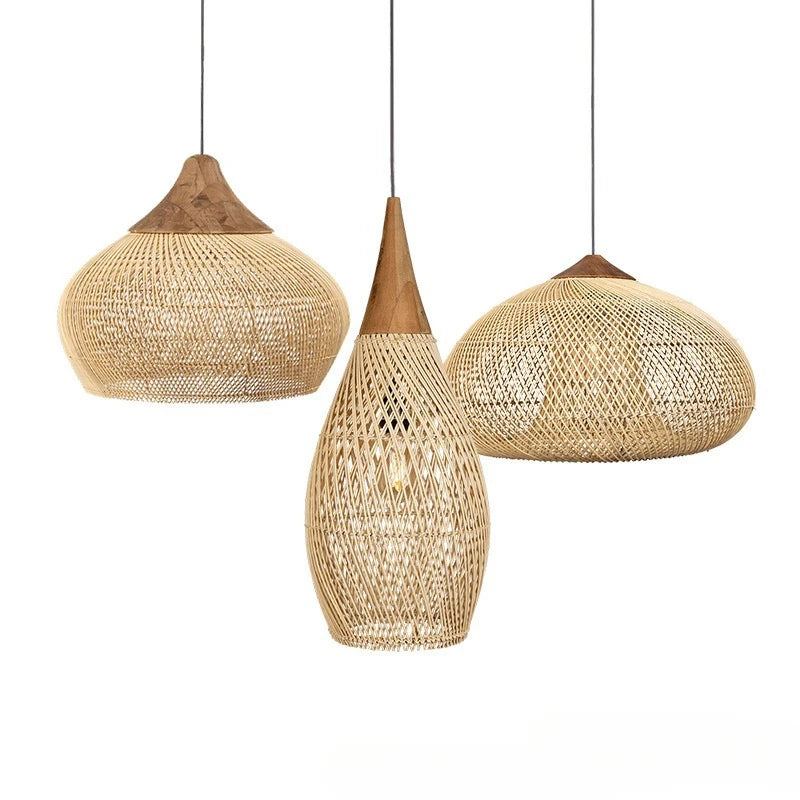 Vintage Pendant Light Fixtures: High Quality Rattan Lamps