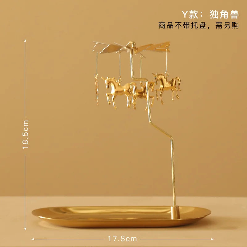 Rotating  European Windmill  Scented Candle Tray