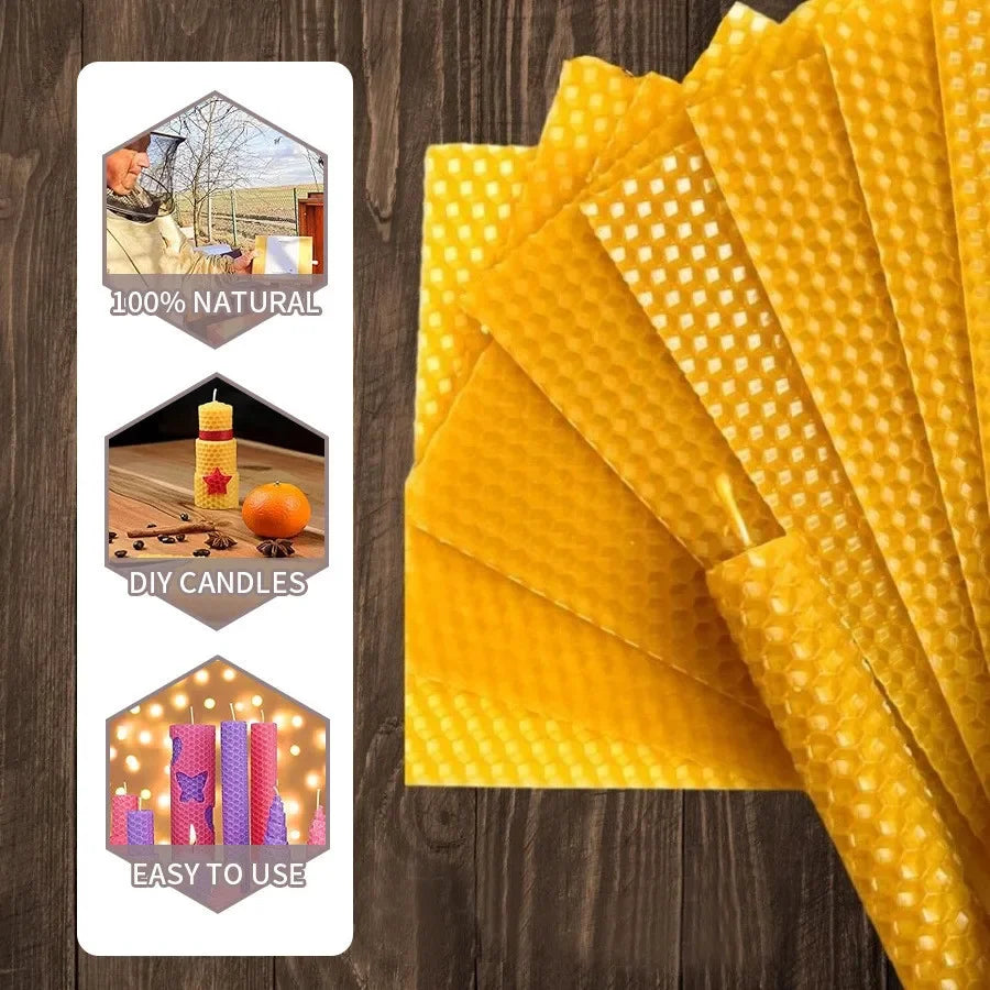 10/20/30pcs Beeswax Sheets Candle Making DIY Kits
