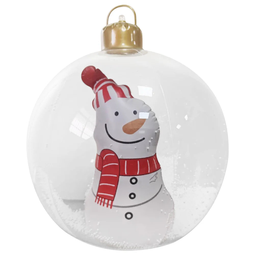 Christmas Giant Inflatable Ball Ornaments W/ LED Light