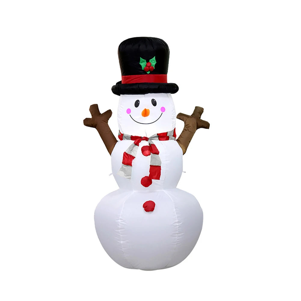 Inflatable Illuminated Snowman with LED Light Christmas Snowman Decor