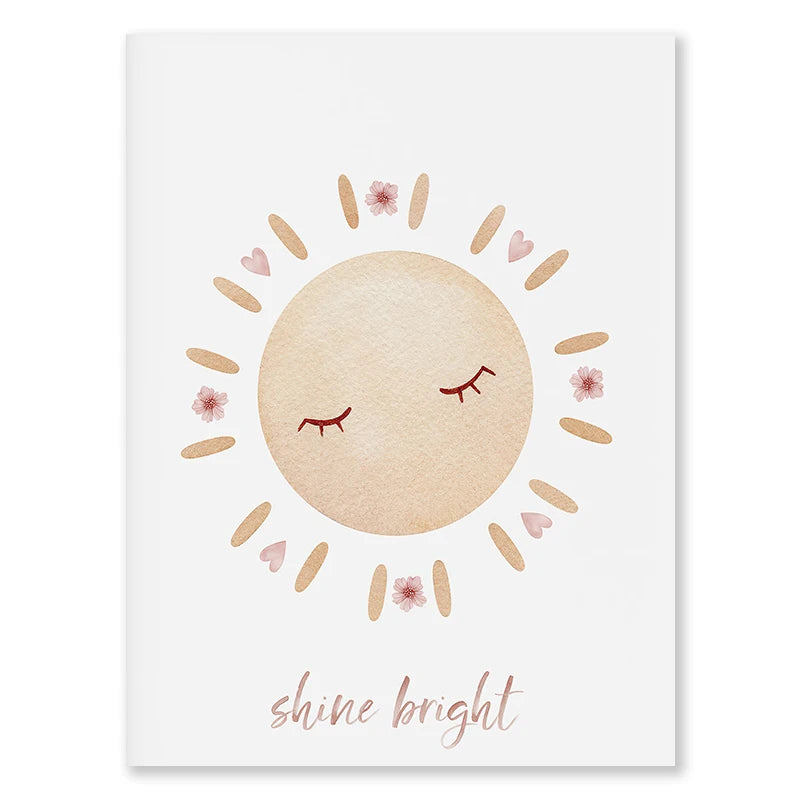 Bohemian Style Rainbow Series Canvas Painting