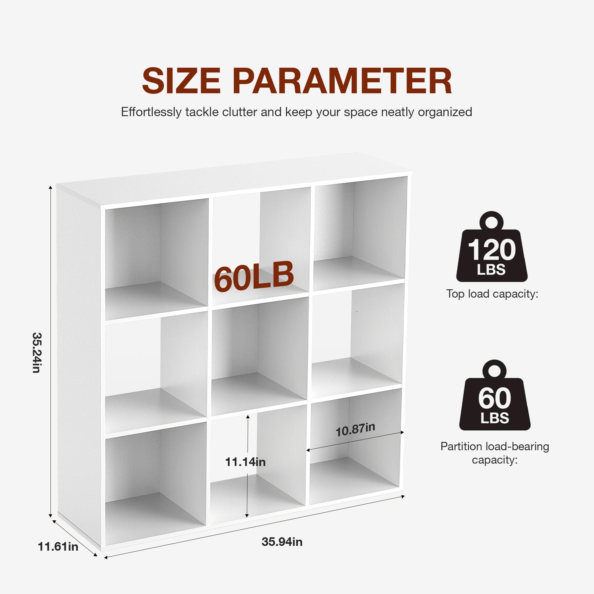 JHK 9 Cube Storage Organizer