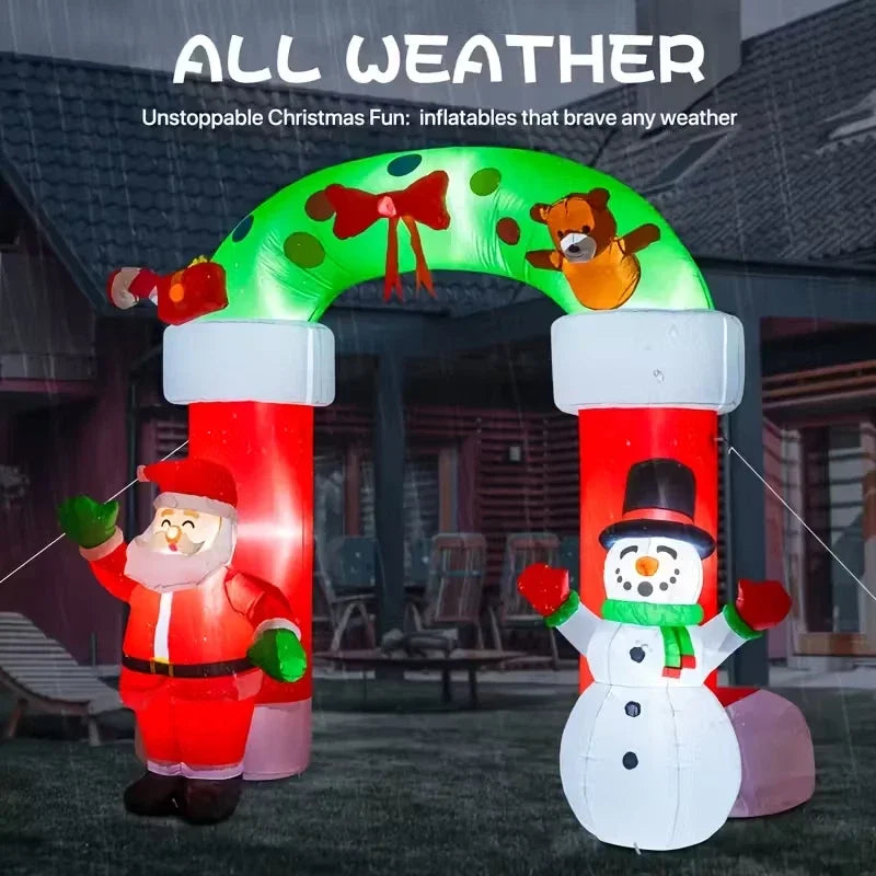 8.2FT Christmas Archway Inflatable Decoration  With LED Light