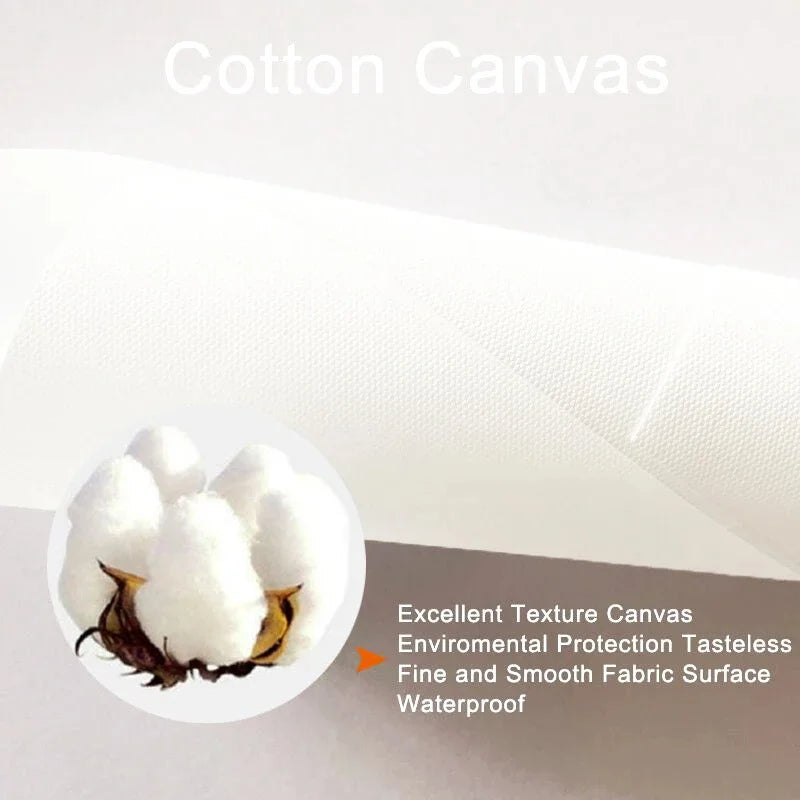 Simplicity Vintage Pink Cartoon Print Canvas Wall Art