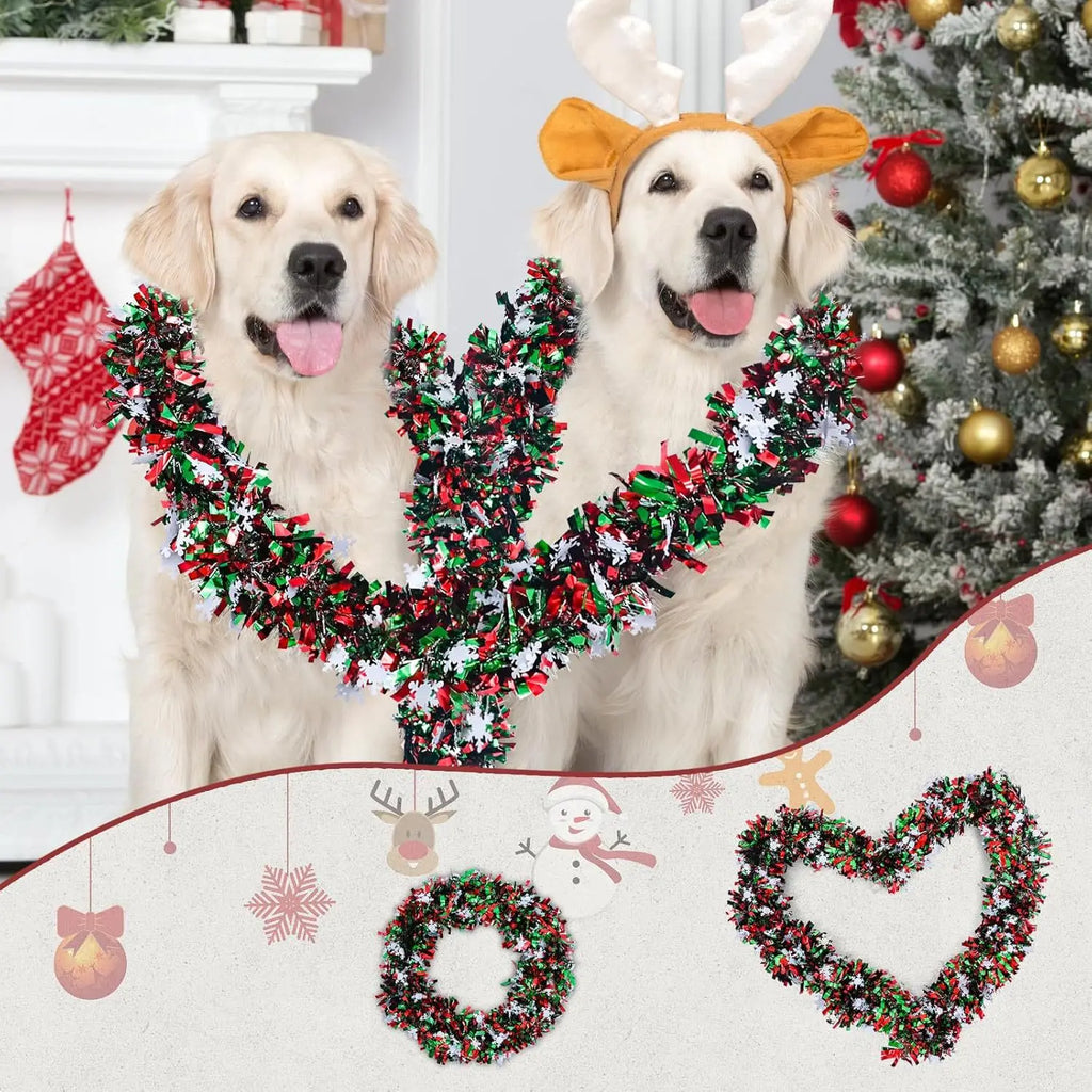 2M Christmas Snowflake Tinsel Garland