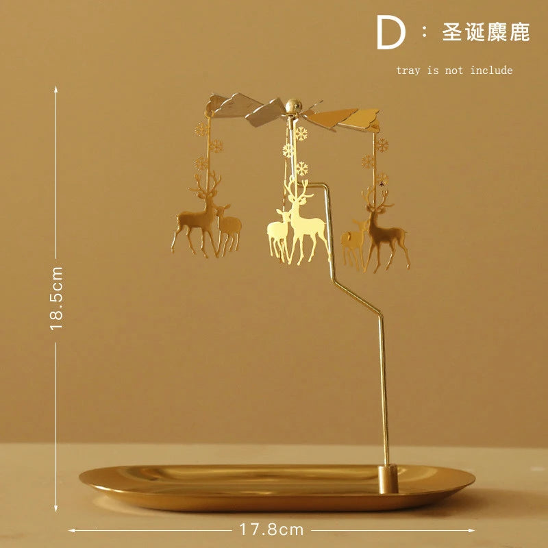 Rotating  European Windmill  Scented Candle Tray