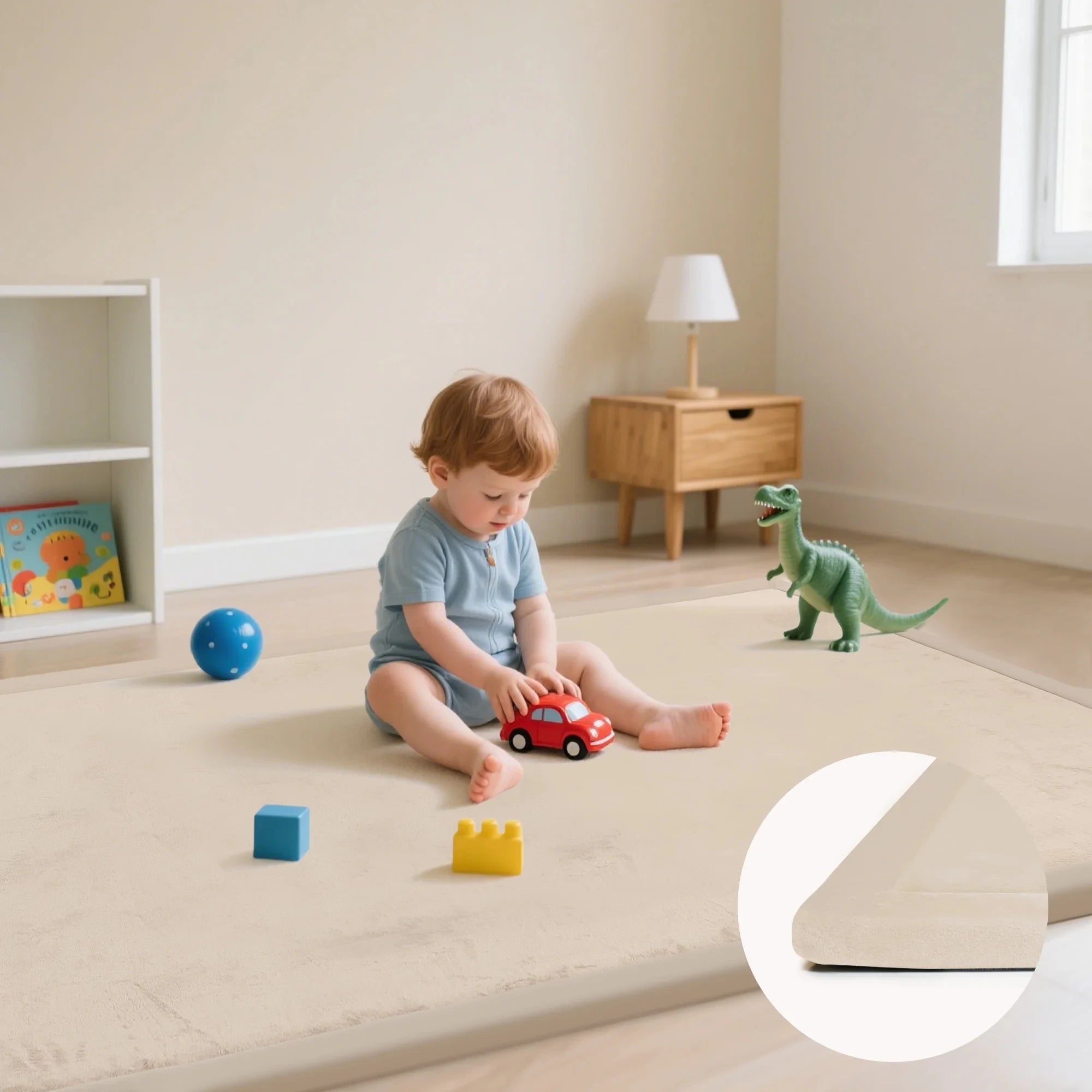 Large 2cm Thick Baby Play Mat Tatami Style Non-Slip Carpet for Living Room / Bedroom