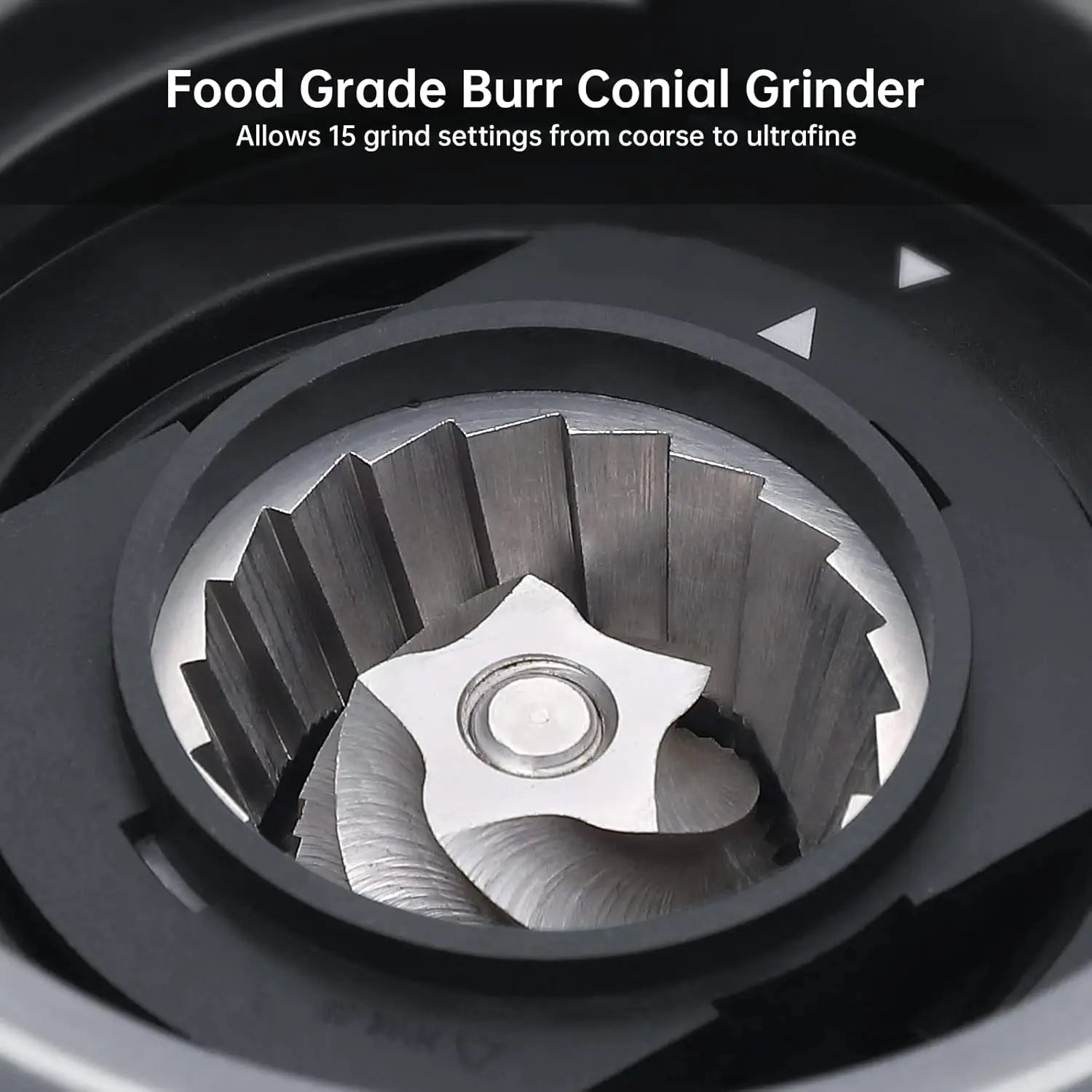 Stainless Steel Coffee Machine/Cappuccino Latte Maker  with Milk Frother& Grinder