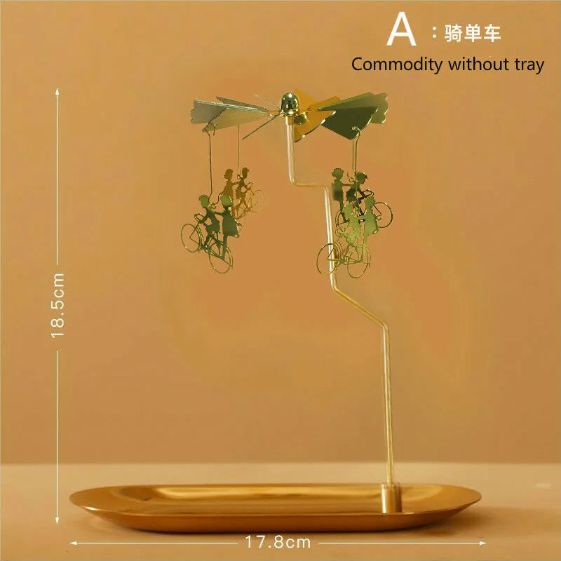 Rotating  European Windmill  Scented Candle Tray