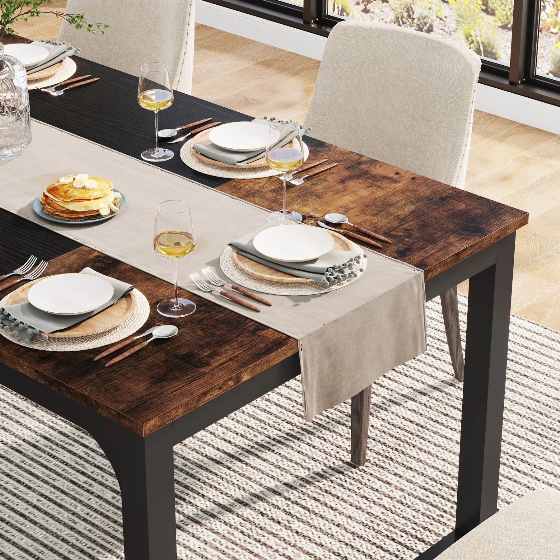 Tribesigns Rectangular Table for Dining Room