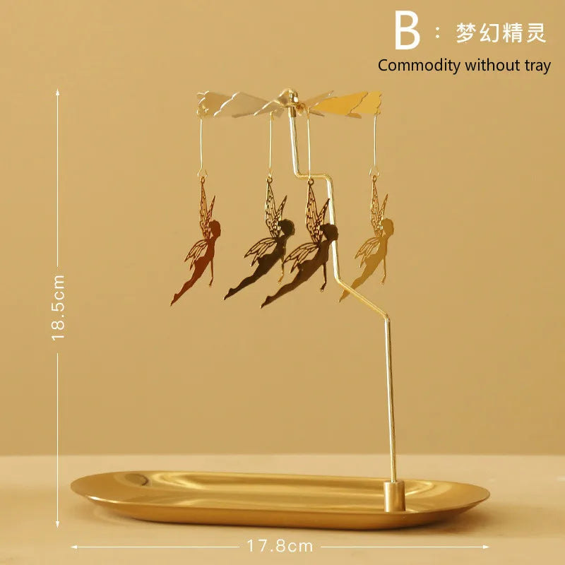 Rotating  European Windmill  Scented Candle Tray