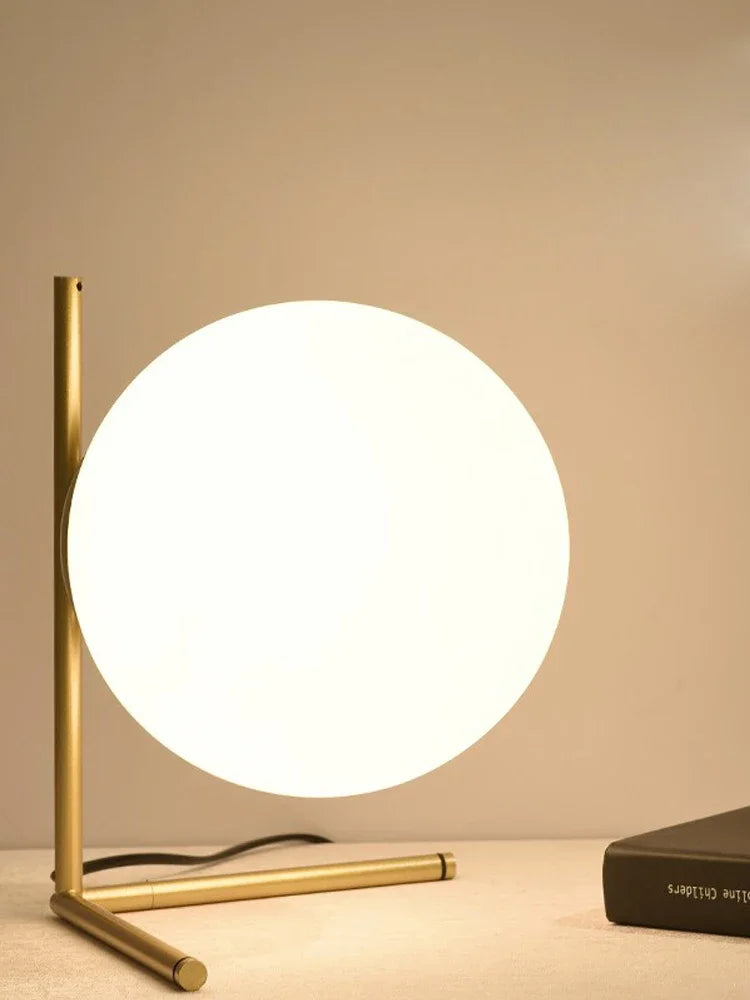 Nordic Glass and Gold Floor Lamp Ball Light