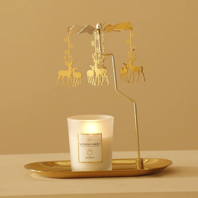 Rotating  European Windmill  Scented Candle Tray