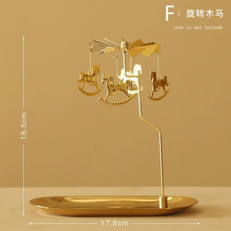 Rotating  European Windmill  Scented Candle Tray