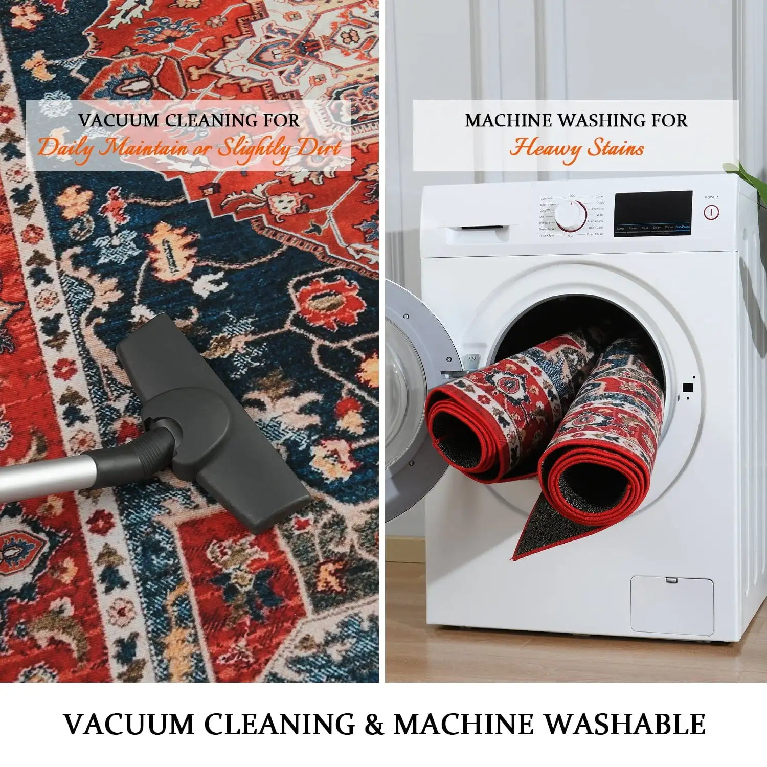 Vintage Bohemian Indoor Area Rug for Living Room,  Bedroom