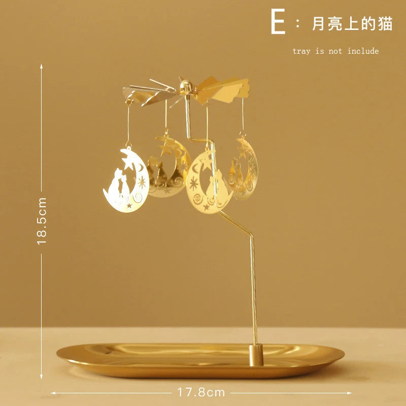 Rotating  European Windmill  Scented Candle Tray