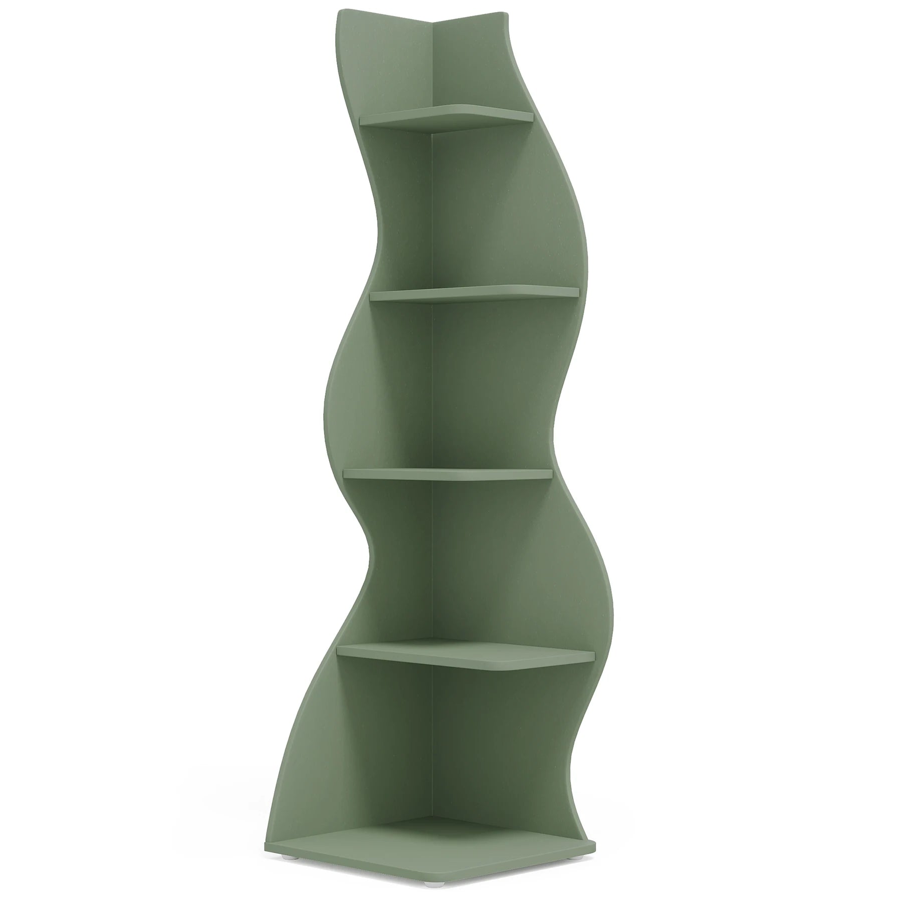 Tribesigns  5-Tier Corner Wall Bookshelf