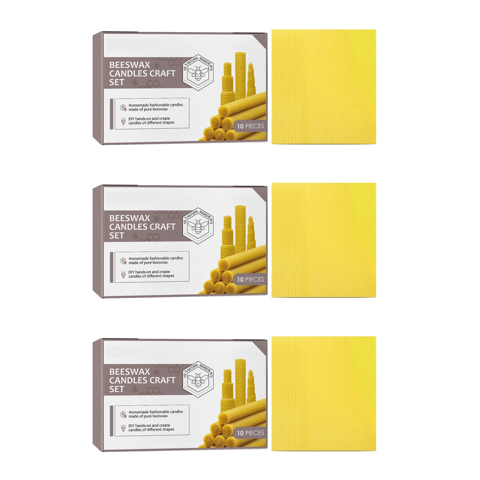 10/20/30pcs Beeswax Sheets Candle Making DIY Kits
