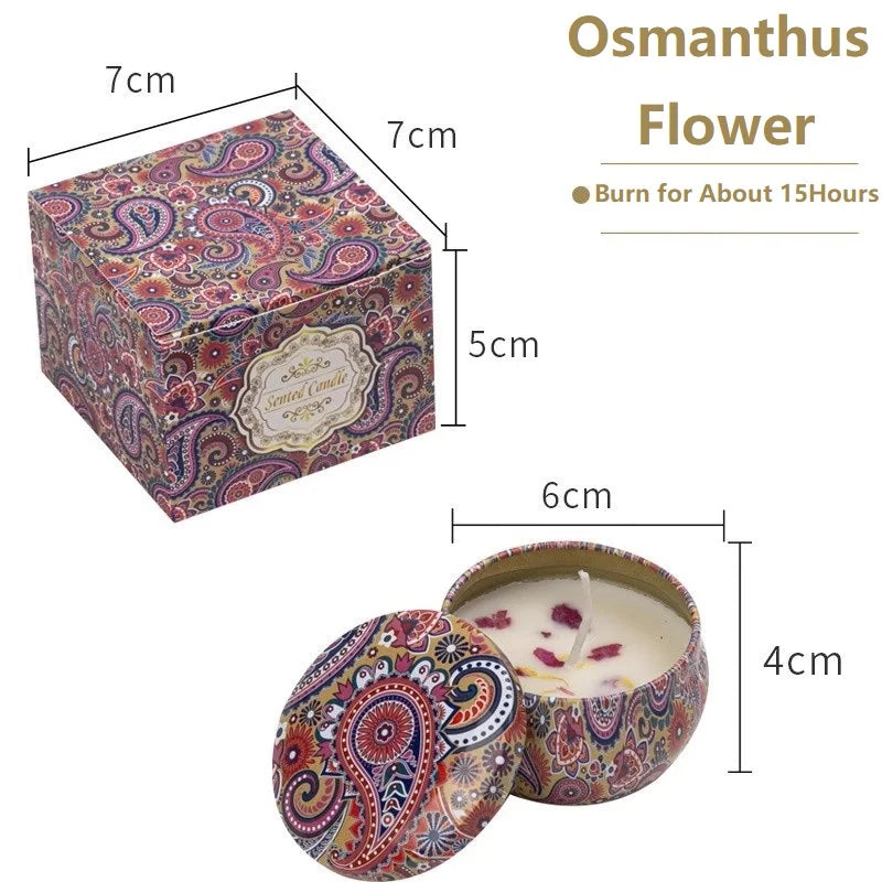 1/4PCS Vintage Soy Scented Candle Jars