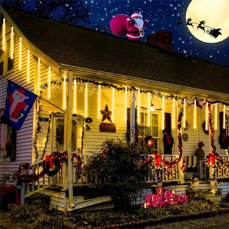 Solar Meteor Star Outdoor Fairy String Lights