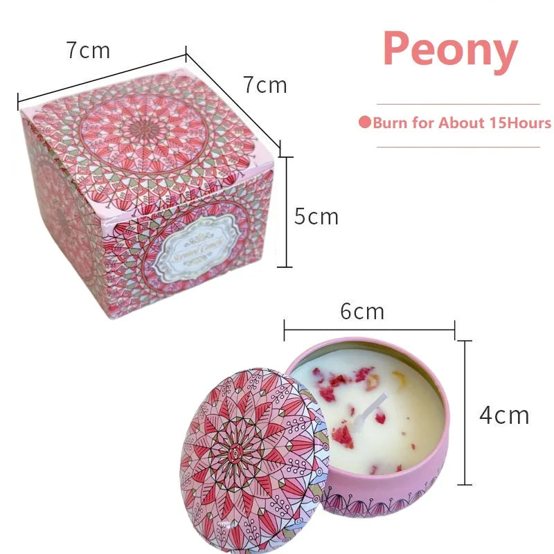 1/4PCS Vintage Soy Scented Candle Jars