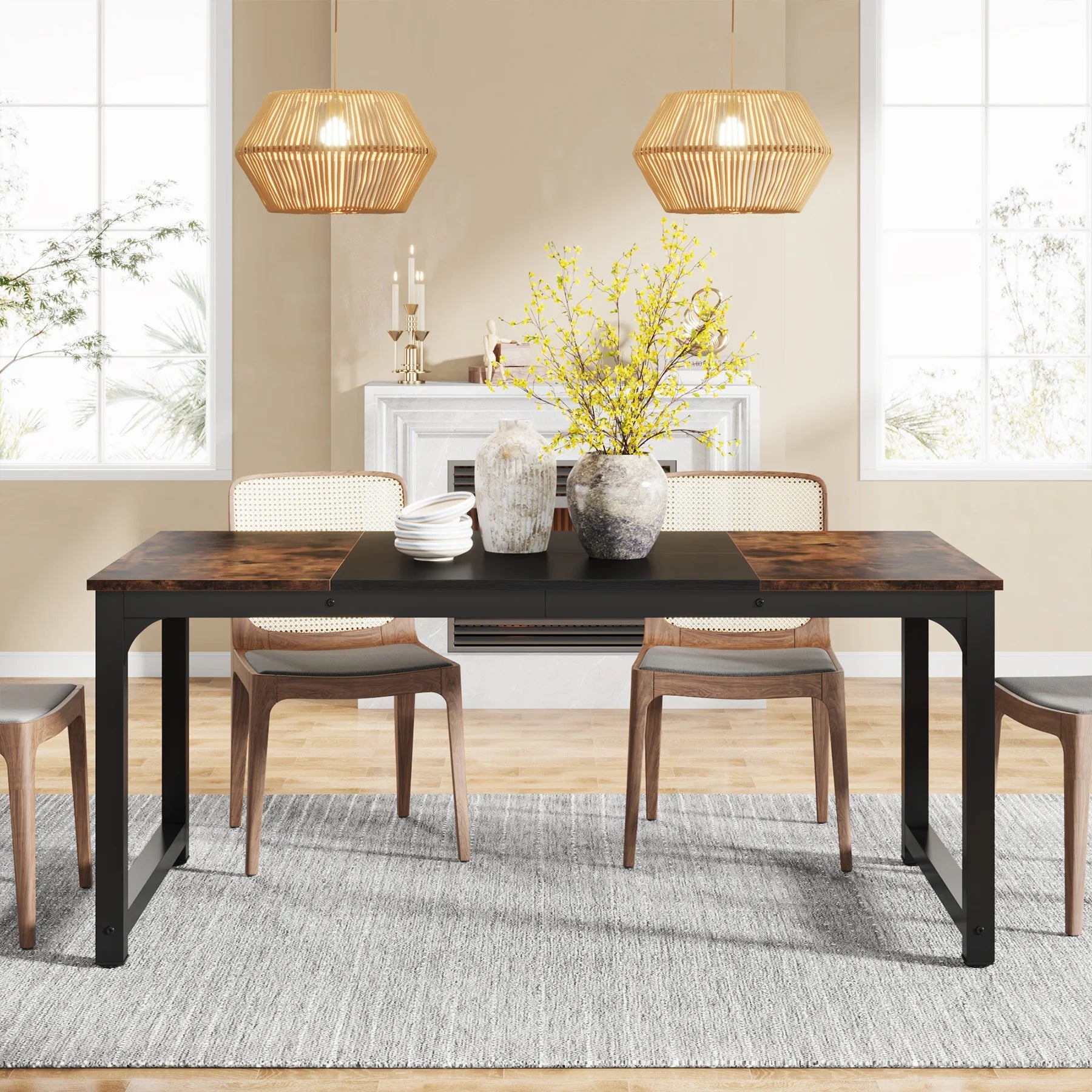 Tribesigns Rectangular Table for Dining Room