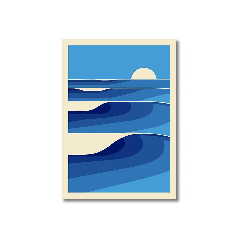 Simplicity Vintage Pink Cartoon Print Canvas Wall Art