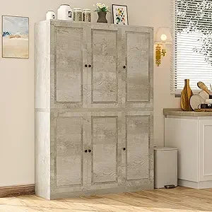 Kitchen Pantry Storage Cabinet 47.2" W x 69" H, 6 Doors