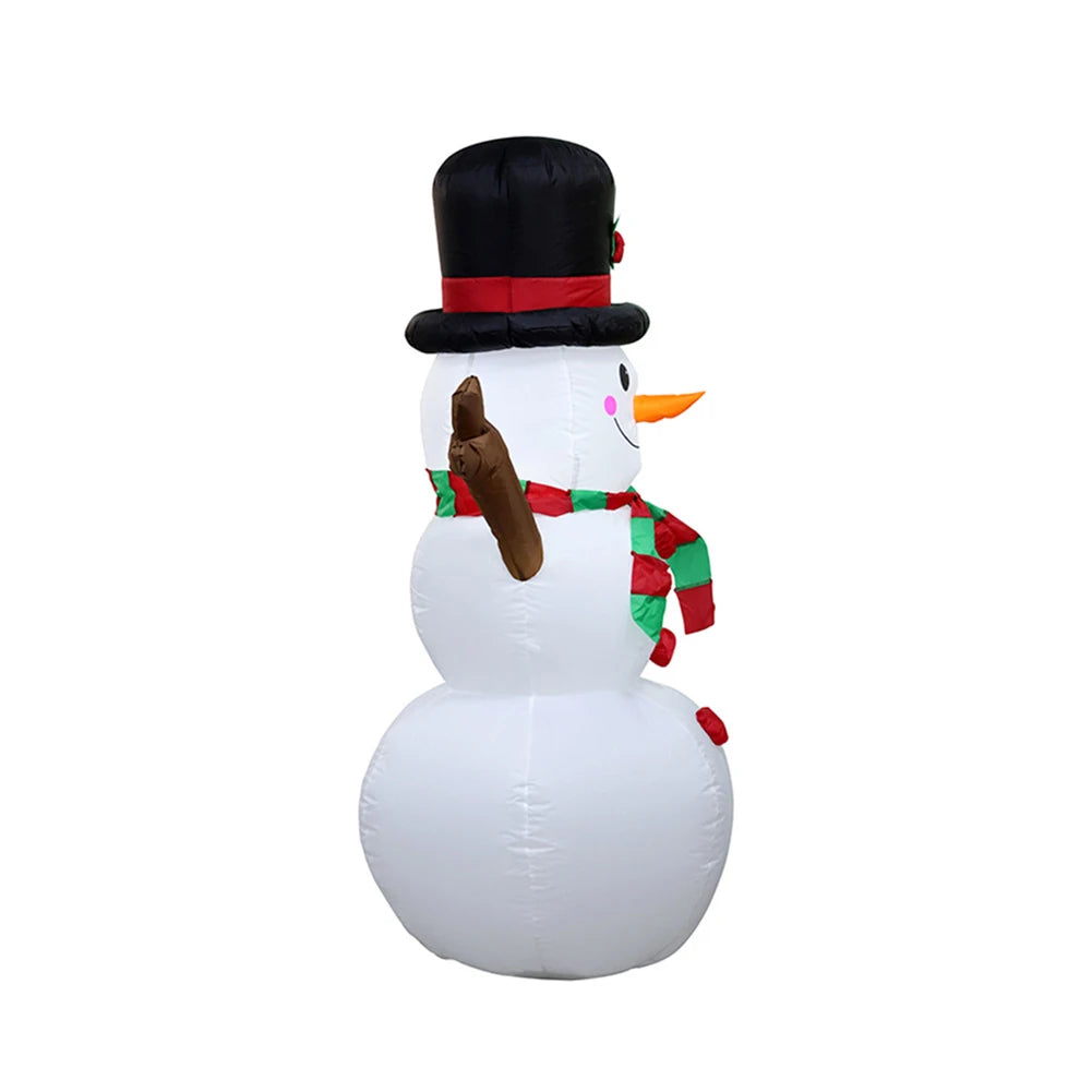 Inflatable Illuminated Snowman with LED Light Christmas Snowman Decor