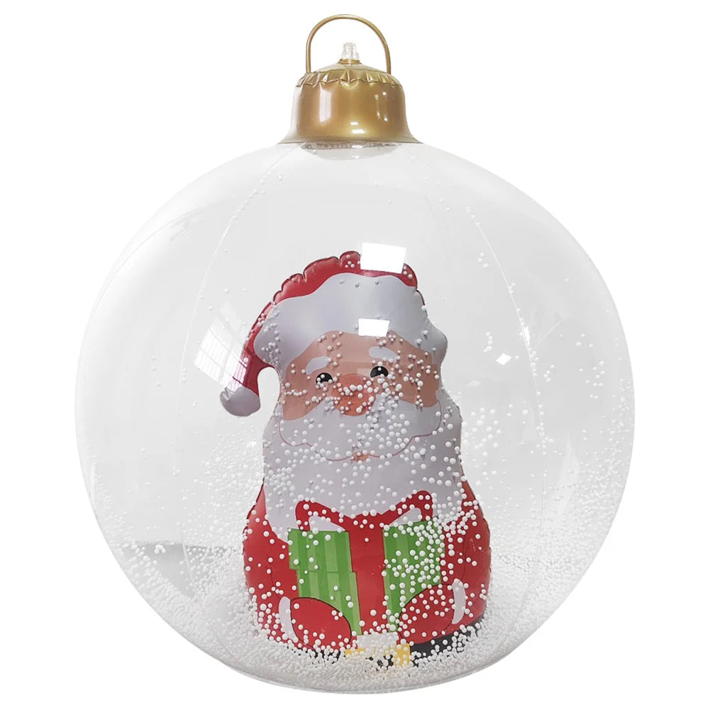 Christmas Giant Inflatable Ball Ornaments W/ LED Light