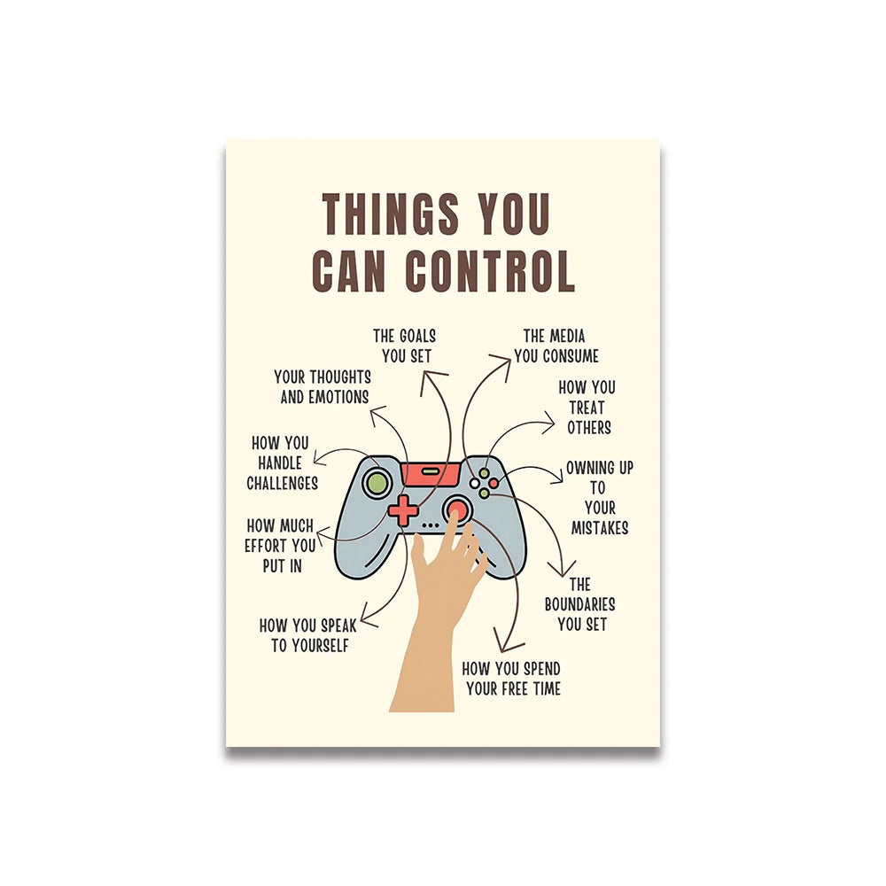 Simplicity Vintage Pink Cartoon Print Canvas Wall Art