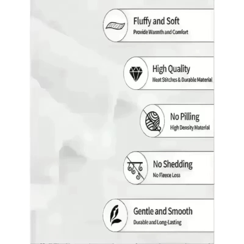 Soft & Warm Flannel Dog Paw Print Throw Blanket